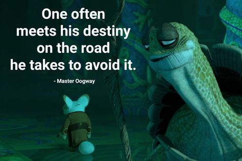 theQuotes.me – One place for all memorable quotes Master Oogway Quotes, Kung Fu Panda Quotes, Panda Quotes, Pixar Quotes, Master Oogway, Quotes From Movies, Animation Quotes, Cool Quotes, Quotes Disney