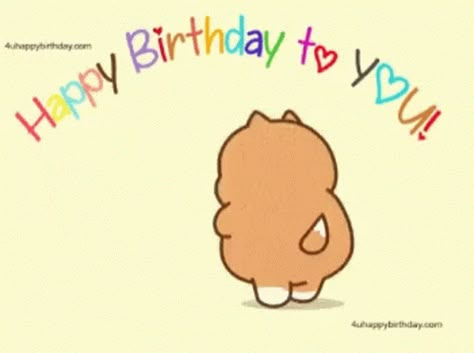 Hbd Happy GIF - Hbd Happy Birthday - Discover & Share GIFs Birthday Animated Gif, Tonton Friends, Birthday Wishes Gif, Happy Bird Day, Happy Birthday Cat, Birthday Gifs, Cute Happy Birthday, Happy Gif, Happy Birthday Funny