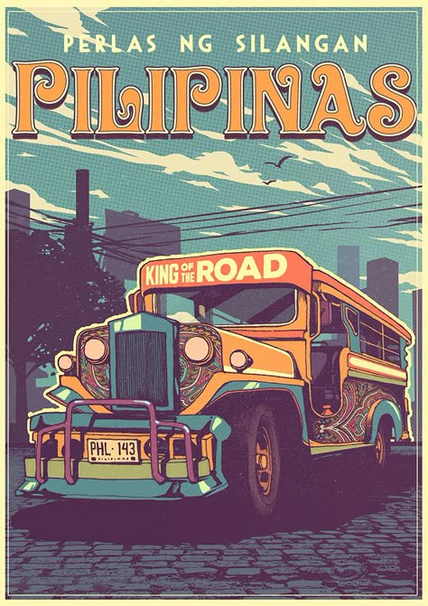 Design Deals - Tatak Pinoy Rides on Behance Wikang Pambansa, Retro Posters For Room, Retro Futurism Art, Futurism Art, Filipino Art, Philippine Art, Philippines Culture, Graphic Design Infographic, Filipino Culture