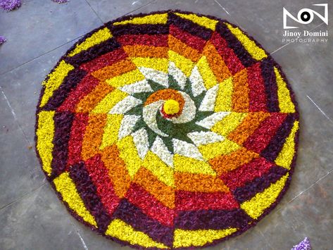 Onam pookalam Pookalam Design Onam For Competition, Pookkalam Designs, Onam 2024, Kathakali Face, Fur Mat, Onam Pookalam Design, Foam Board Crafts, Onam Pookalam, Poo Kolam