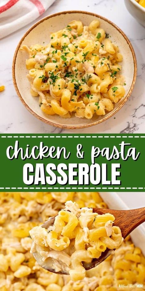 Creamy Chicken Casserole Noodles, Chicken Macaroni Pasta Recipes, Macaroni And Chicken Casserole, Elbow Macaroni Recipes With Chicken, Macaroni Chicken Recipes, Leftover Rotisserie Chicken Pasta Recipes, Cooked Chicken Pasta Recipes, Chicken Spiral Pasta Recipes, Chicken And Elbow Pasta Recipes