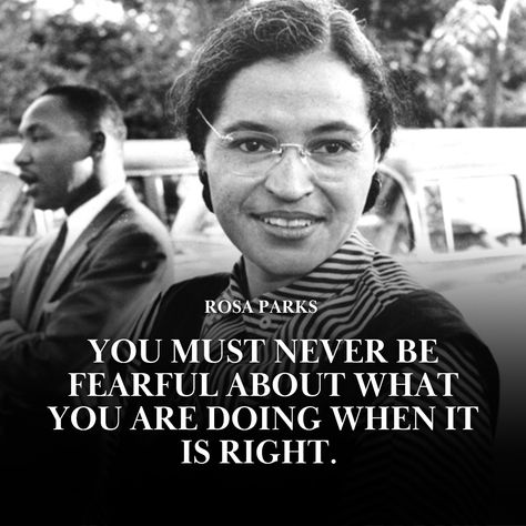 #leadership #rosaparks #motivationalquote #inspirationalquotesmotivation #inspirationallifequotes #inspirationalquotesforwomen Quotes For Leadership, What If Quotes, Rosa Parks Quotes, Leo Buscaglia, Never Too Late To Start, Rosa Parks, Do What Is Right, Never Too Late, Poetry Quotes