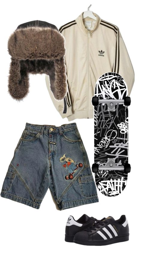 y2k baggy fit Skater Boy, Street Fashion Men Streetwear, Outfit Inspo Casual, Fits Clothes, Y2k Outfits, Y2k Baggy, Swaggy Outfits, Really Cute Outfits, Casual Style Outfits