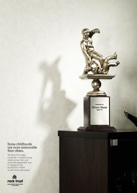 Print Advert By : Trophy | Ads of the World™ Point Of Sale Display, Trophy Design, Creative Advertising Campaign, Awards Trophy, Themed Events, Point Of Sale, Creative Posters, Creative Ads, Character Modeling