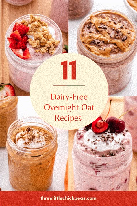 Whether you’re new to overnight oats or just looking for more inspiration, we’ve got 11 dairy-free oatmeal flavors for you to try. Enjoy them as a ready-made cold breakfast for those busy mornings. Gluten Free Overnight Oats, Dairy Free Overnight Oats, Raspberry Overnight Oats, Cold Breakfast, Overnight Oat Recipes, Oatmeal Flavors, Oatmeal With Fruit, Vegan Overnight Oats, Vegan Pumpkin Spice