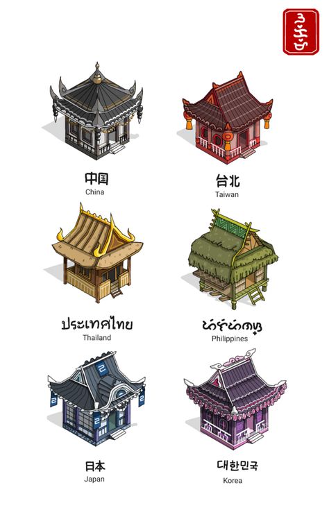 Asian Architecture - Album on Imgur Types Of Buildings, Asian Architecture, Chinese Architecture, Japanese Architecture, Japanese Culture, Architecture Drawing, Funny Things, Japanese Art, Different Types