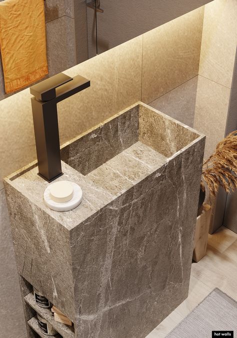 Bathroom Wash Basin Design, Bathroom Basin Design, Wash Basin Design, White Marble Sink, Second Bathroom, Bathroom Shower Walls, Washbasin Design, Basin Sink Bathroom, Turkish Tiles