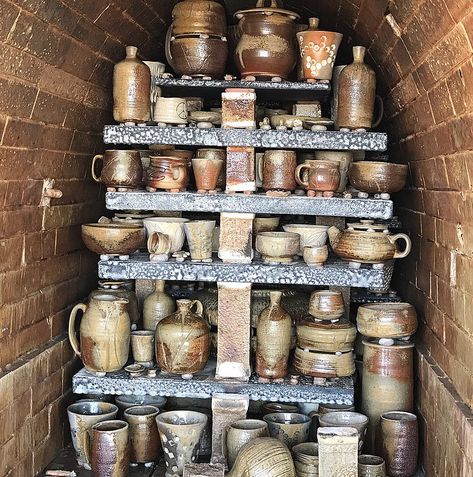 Earthfired Pottery/ Cynthia McDowell/ Wood Fired Pottery #manabigama #woodkiln #woodfired #pottery Elk Art, Fire Cupping, Wood Fired Pottery, Pottery Kiln, Wood Kiln, Bull Elk, Rustic Pottery, The Mantle, Wine Cup