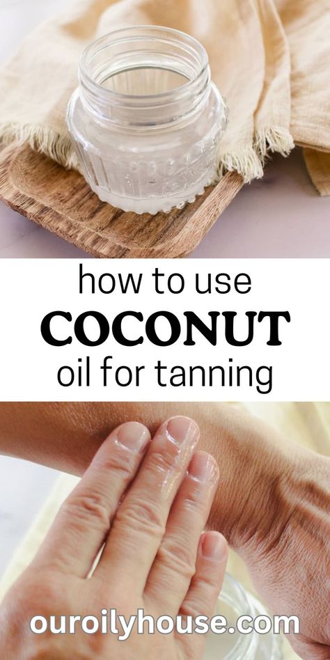 Tanning Oil Recipe, Homemade Tanning Oil, Tanning Oil Homemade, Coconut Oil For Tanning, Diy Tanning Oil, Coconut Oil Tanning, Diy Tanning, Diy Lotions, Coconut Oil Mask