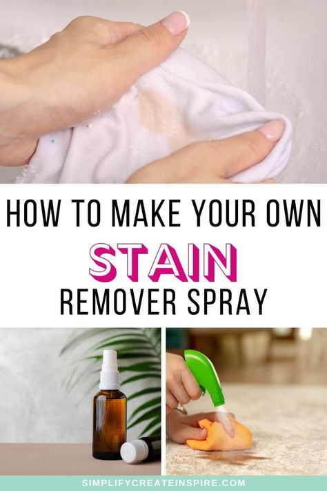 Are you tired of spending a fortune on stain removers at the store? Well, guess what – you can make your own DIY stain remover right at home using simple ingredients! Learn how to make your own homemade stain remover as well as tips for how to get rid of many of the common household stains. DIY homemade stain removal tips and homemade laundry stain remover recipe. How to remove stains from clothes and how to remove carpet stains. Best Diy Stain Remover For Clothes, Diy Oxiclean Stain Remover, Stain Remover Diy, Diy Stain Remover For Clothes, Remove Stains From Clothes, Homemade Stain Remover, Remove Carpet Stains, How To Remove Carpet, Homemade Stain Removers