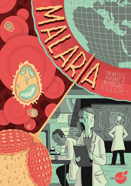 Malaria | Cover design for an educational science comic abou… | Flickr - Photo Sharing! Science Comics, Medical Posters, New Yorker Covers, Creative Infographic, Science Illustration, Graphic Design Infographic, Infographic Poster, Design Infographic, Comics Artist