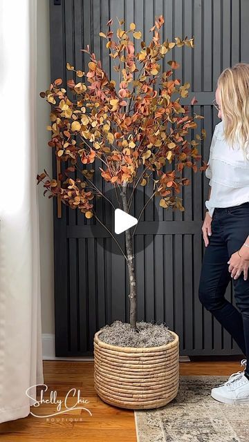 Michelle McRae on Instagram: "Easy DIY Fall Tree🌳 

Artificial trees that actually look real are super expensive. So I partnered with @Surebonder to make this beautiful Fall tree using a branch, a few faux stems and the Rolls Royce of wood glue. Their Wood Stix are made with a natural tree rosin so they are “from wood for wood!” 

This was a very beginner-friendly project that took less than 30 minutes to make, won’t break the bank and is a beautiful compliment to your Fall decor. 

📌 Comment FAUX TREE for detailed directions and supply links (earns commissions). 

🚨 Tag a friend who loves home decor projects as much as we do. 

#surebonder #sbmakerfamily" Beautiful Compliments, Dogwood Trees, Diy Thanksgiving, Artificial Trees, Faux Tree, Love Home, Fall Decor Diy, Fall Diy, Wood Glue