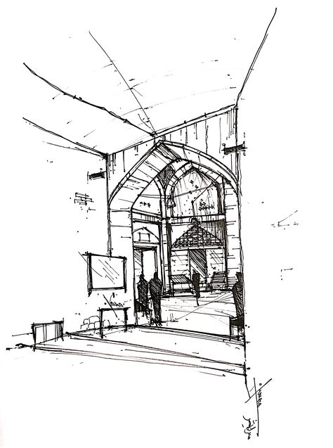 Sketch of shiraz vakil bazar Shiraz Architecture, Sketch Islamic, Diagrams Ideas, 1 Point Perspective, Sketch Architecture, 2024 Art, Perspective Drawing Architecture, Architecture Sketches, Drawing Architecture