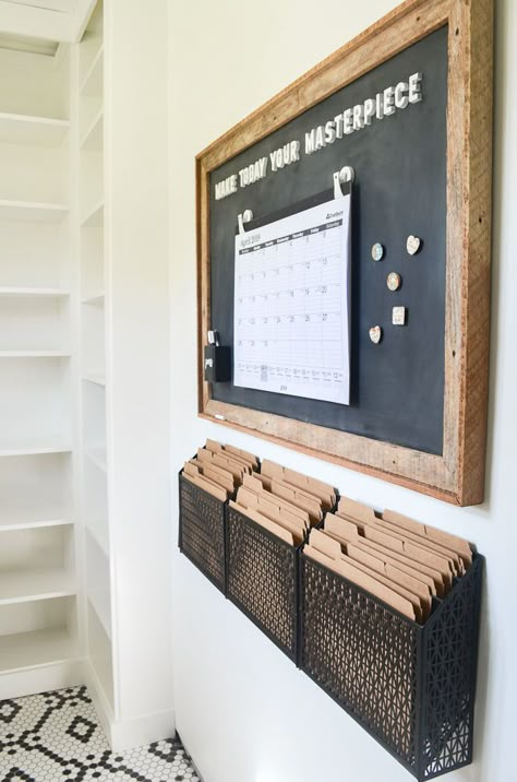 Diy Command Center, Command Center Ideas, Home Command Center, Wand Organizer, Framed Magnetic Board, Command Centers, Family Command Center, Pantry Remodel, Magnetic Chalkboard