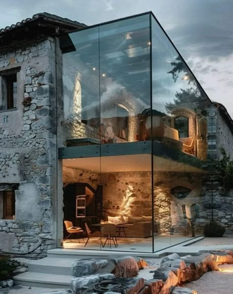 Best Architecture, Architecture Construction, Anna White Diy, Anna White, Design Exterior, Architecture Exterior, Stone Houses, House Architecture Design, Dream House Exterior