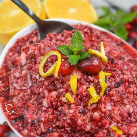 Fresh Cranberry Salad with Oranges Cranberry Pomegranate Salad, Pineapple Cranberry Salad, Old Fashioned Cranberry Salad, Cranberry Apple Jello Salad Recipe, Cranberry Recipes Salad, Fresh Cranberry Salad, Oranges Recipe, Salad With Oranges, Cranberry Recipes Dessert