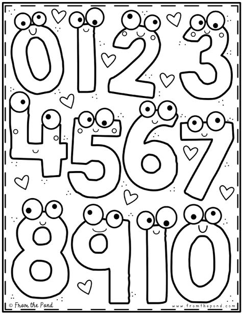 Coloring Club — From the Pond Girls Activities, Kindergarten Coloring Pages, From The Pond, Preschool Coloring Pages, Numbers Preschool, Color Club, Preschool Learning Activities, Preschool Math, The Pond