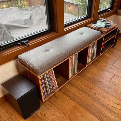 Lp Regal, Record Furniture, Vinyl Lp Storage, Vinyl Record Furniture, Record Player Table, Record Storage Cabinet, Record Room, Lp Storage, Record Shelf