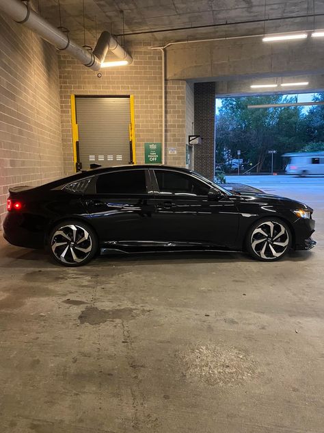 2022 Honda Accord Sport, Honda Accord Interior, Black Honda Accord, Black Honda Civic, 2022 Honda Accord, Honda Accord Custom, Luxury Life Aesthetic, 2018 Honda Accord, Black Honda