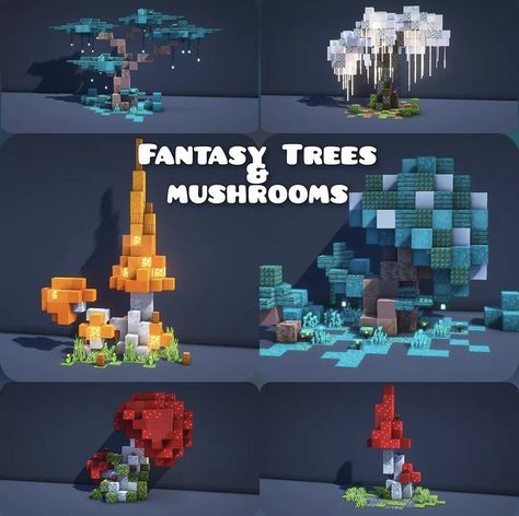 This was created by sixerftw on instagram. Command Minecraft, Minecraft Hack, Minecraft Tree, Minecraft Idea, Case Minecraft, Rumah Minecraft Sederhana, Fantasy Tree, Minecraft Cottage, Minecraft Medieval