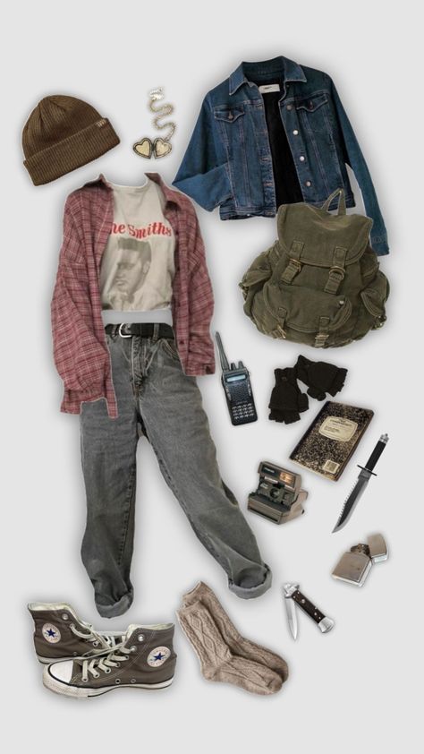 Grungy Outfit, Twd Outfits, Apocalypse Clothing, Apocalypse Outfit, Zombie Apocalypse Outfit, Maze Runner Dr, Swaggy Outfits, Cool Fits, Zombie Apocalypse