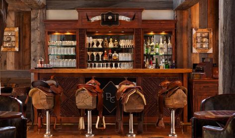 Western Saloon Decor, Basement Wet Bars, Wild Wild West Party, Old Saloon, Basement Layouts, Rustic Bars, Rec Room Bar, Cowboy Bar, Saloon Bar