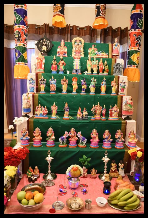 Golu 2016 Diwali Bommala Koluvu Ideas, Golu Ideas Navaratri, Golu Decoration Ideas, Dasara Decoration Ideas At Home, Bommala Koluvu Ideas, Diy Golu Dolls, Navratri Decor, Navratri Ideas, Navaratri Golu