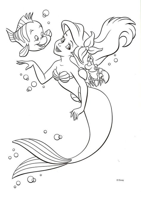 Coloring page and line art colorist #printablecoloring #funnycoloringpage #haircolor #coloringisfunpage #coloriageariel Mermaids Underwater, Disney Colouring Pages, Ariel Coloring Pages, Disney Coloring Sheets, Mermaid Coloring Book, Underwater Scenes, Manga Coloring Book, Disney Princess Coloring Pages, Mermaid Drawings