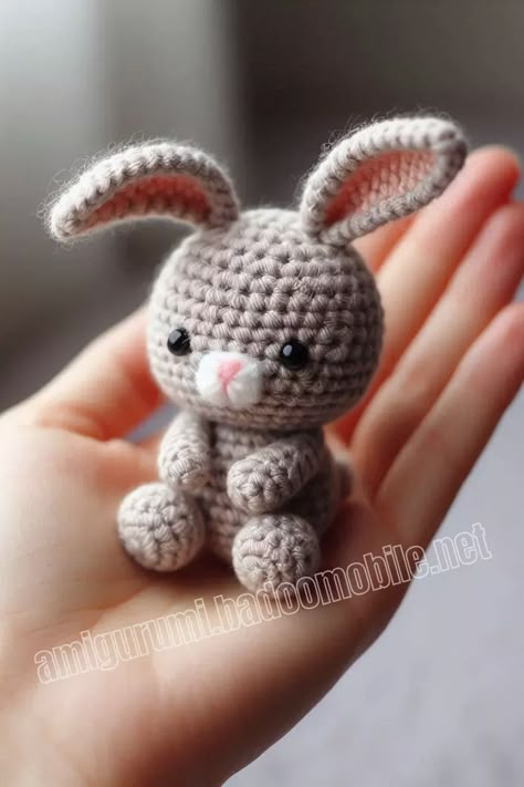 Amigurumi Plush Lemon Bunny Free Pattern-2 – Free Amigurumi Crochet Mini Bunny Crochet Pattern Free, Small Bunny Crochet Pattern Free, Crochet Mini Bunny, Crochet Mini Animals, Crochet Rabbit Free Pattern, Bunny Amigurumi Free Pattern, Make A Stuffed Animal, Crochet Critters, Crochet Christmas Ornaments Free