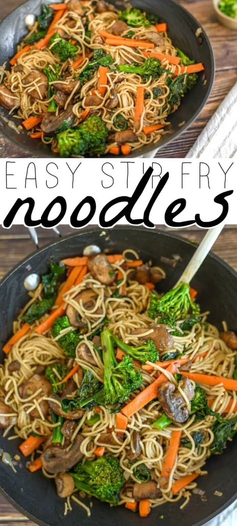 Pasta Stir Fry Veggies, Stir Fry Noodles And Vegetables, Stir Fry Noodles Recipe Easy, How To Make A Stir Fry, Pork Stir Fry With Noodles, Healthy Ramen Noodle Stir Fry, How To Make Stir Fry Vegetables, Best Noodles For Stir Fry, Homemade Stir Fry Noodles