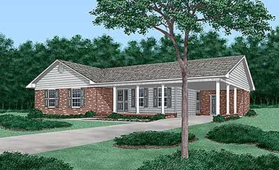 HousePlans.com 66-219   acm like Best Home Plans, Luxury Floor Plans, Building Plans House, Ranch Style House Plans, Monster House Plans, Farmhouse House, Ranch Style Homes, Ranch House Plans, Garage Plans