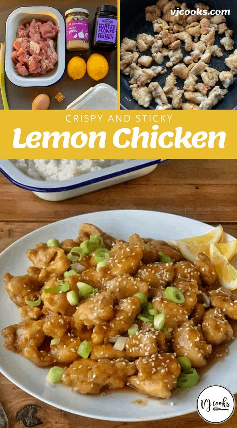 Sticky Lemon Chicken - VJ Cooks Vj Cooks Chicken, October Dinners, Sticky Lemon Chicken, Healthier Dinners, Chicken Roti, Vj Cooks, Quick Chicken Dinner, Smoked Salmon Salad, Lemon Juice Benefits