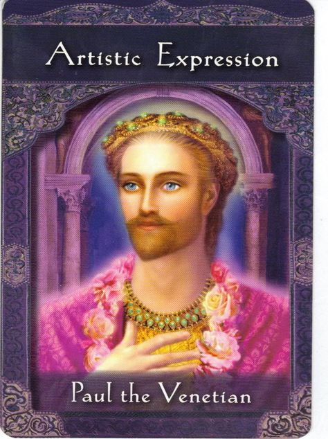 serapis bey ascended master | Ascended Master card- Artistic expression, Paul the Venetian Ascended Masters Oracle Cards, Choose Peace, Sacred Garden, Tarot Magic, Angel Oracle Cards, Angel Card, Oracle Card Reading, Tarot Tips, Doreen Virtue