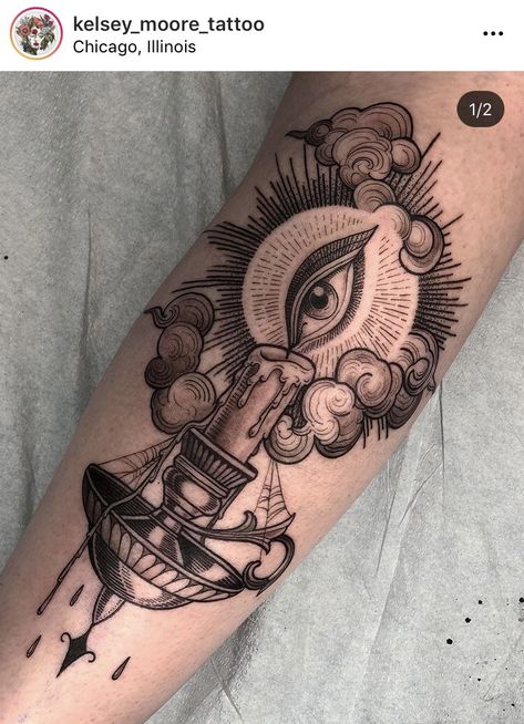 Candle Lantern Tattoo, Luca Tattoo, 666 Tattoo, Tattoo Bible, Beautiful Spine Tattoos, Abstract Tattoo Ideas, Spine Tattoo Ideas, Black And Gray Tattoos, Woodcut Tattoo