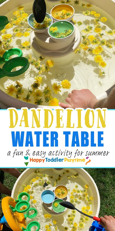 Water Table Ideas, Simple Paper Flower, Water Table Activities, Eyfs Activities, Nursery Activities, Summer Preschool, Toddler Sensory, Tuff Tray, Daycare Activities