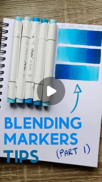 Blending With Markers, Marker Painting Drawings, How To Blend With Alcohol Markers, Alcohol Marker Tips And Tricks, How To Blend Ohuhu Markers, Blending Alcohol Markers, Drawings With Color Markers, Coloring Tips Markers, Coloring With Markers Tips