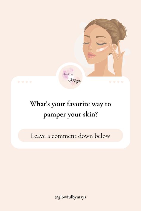 What's your favorite way to pamper your skin? Check out the link in my bio for my skincare favorites! Skincare question by glowfulbymaya [skincare skincare routine glass skin korean skincare k skincare] Skincare Questions, K Skincare, Wishlist Skincare, Massage Pictures, Skin Korean, Engaging Posts, Skincare Wishlist, Skin Aesthetics, My Skincare Routine