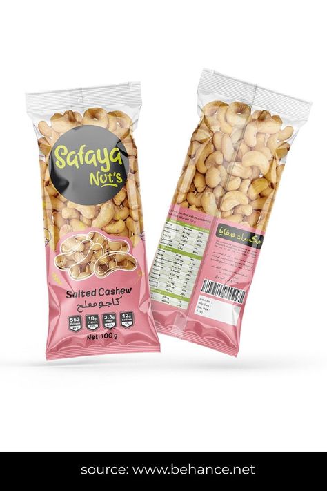 Cashew Packaging Design, Nuts Packaging Ideas, Mixed Nuts Packaging, Fruits Packaging, Nuts Packaging, Fruit Pouches, Biscuit Packaging, Packaging Snack, Spices Packaging