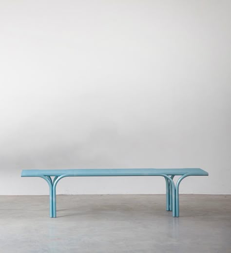 New Benz, Minimalist Wood Furniture, Furniture Design Inspiration, Metal Bench, Metal Furniture Design, Bench Designs, Urban Furniture, Steel Chair, Plant Decor Indoor