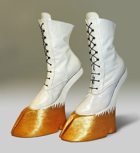 Hoof Boots, Hoof Shoes, Crazy Heels, Weird Shoes, Funny Shoes, Fairy Shoes, Creative Shoes, Ugly Shoes, Funky Shoes