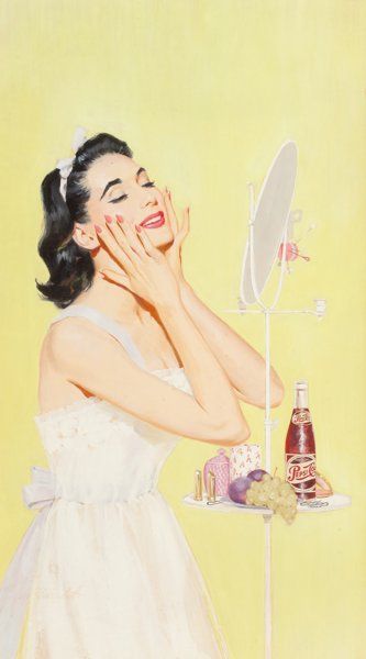 50s Aesthetic, Vintage Housewife, Vintage Illustration Art, Pin Up Vintage, Pepsi Cola, Arte Inspo, Vintage Pin Up, Vintage Life, Vintage Illustrations