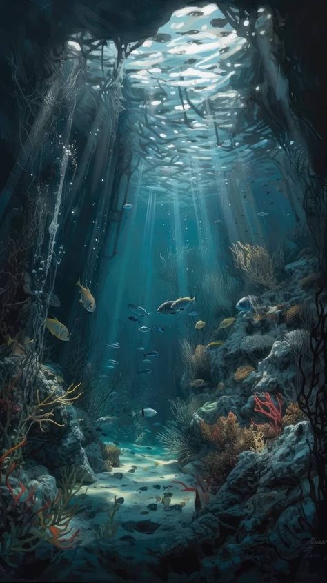 Sea Floor, Rays Of Light, Photorealism, Art Oil, Realism, Saatchi Art, Original Art, Oil Painting, Coral