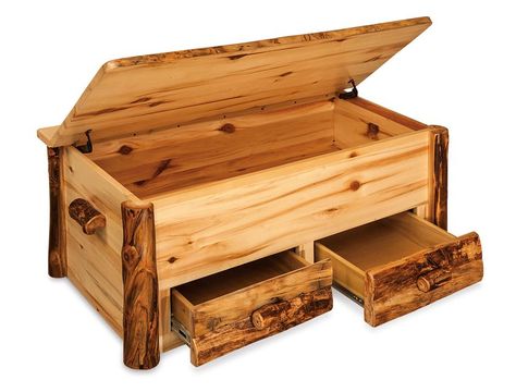 Woodworking Tools List, Rustic Outdoor Furniture, Rustic Log Furniture, Western Furniture, Woodworking Joints, Log Furniture, Blanket Chest, Popular Woodworking, Amish Furniture