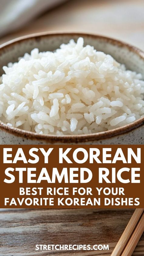 Wondering how to make the perfect Korean steamed rice on the stovetop? This Bap recipe is simple yet authentic, made with Japanese short-grain rice for that perfectly chewy texture. Whether you're serving it alongside kimchi or bulgogi, this easy method guarantees fluffy results. Save this recipe and click through for easy Korean rice that's perfect with every meal! Steam Rice Recipe, Rice Variations, Mexican Rice Bowl, Asian Rice Bowls, Hawaiian Rice, Japanese Rice Dishes, Best Rice Recipes, Easy Mexican Rice, Caribbean Rice