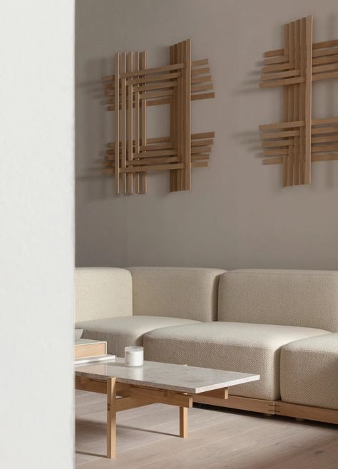 Zen Japandi interior with beige tones by Japanese design brand Karimoku - Favourite furniture finds from Milan Design Week 2022 Japandi Bed, Japandi Sofa, Milan Design Week 2022, Space Age Aesthetic, Athens Apartment, Condo Unit, Japandi Art, Japandi Interiors, Shape Sofa