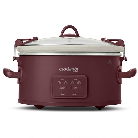 Crock-Pot® 6 Qt. Cook & Carry Programmable Slow Cooker, Lambrusco | Crock-Pot Cute Crockpot, Easy To Cook Meals, Cook Meals, Christmas 2025, Slow Cookers, Cute Kitchen, No Cook Meals, Crock Pot, Christmas List