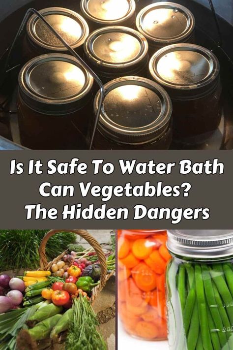 Is It Safe To Water Bath Can Vegetables? The Hidden Dangers 3 Canning Mixed Vegetables, What Can You Water Bath Can, What Can Be Water Bath Canned, Canning Without Water Bath, Can Vegetables, Water Bath Canning Meat In A Jar, Water Bath Canning Vegetable Stock, Canning Water, High Acid Foods