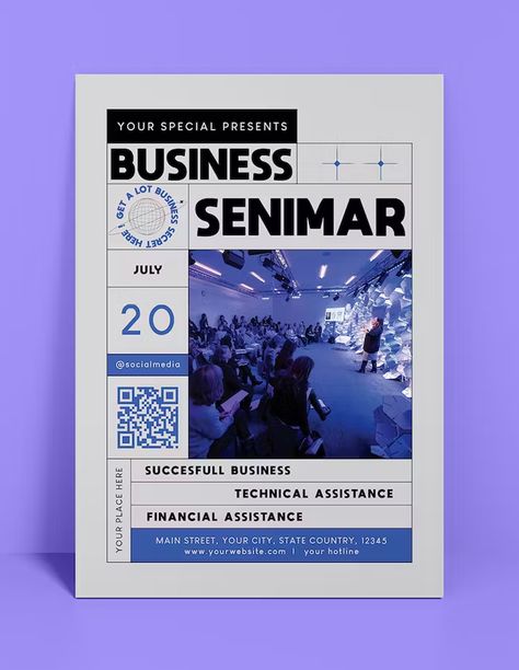 Graphic Design Posters Business, Financial Seminar Flyer, Symposium Flyer Design, Business Seminar Flyer Design, Flyer Design Corporate, Event Flyer Design Inspiration, Corporate Poster Design Ideas, Investment Poster Design, Invite Flyer Design