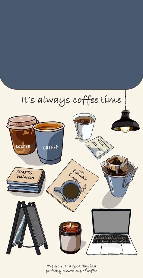 Coffe Aesthetic Wallpaper Iphone, Aesthetic Coffee Wallpaper Iphone, Wallpaper Iphone Coffee, Cute Coffee Wallpaper Iphone, Coffee Illustration Wallpaper, Coffee Theme Wallpaper Aesthetic, Coffee Time Wallpaper, Coffee And Books Aesthetic Wallpaper, Wallpaper Aesthetic Coffee