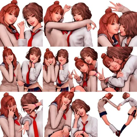 Acha Female friendly poses #3 | Patreon Friendly Poses, Sims 4 Pose Packs, Sims4 Pose, Pose Sims 4, Sims4 Poses, Sims 4 Couple Poses, Sims 4 Stories, Poses Sims 4, Ts4 Poses